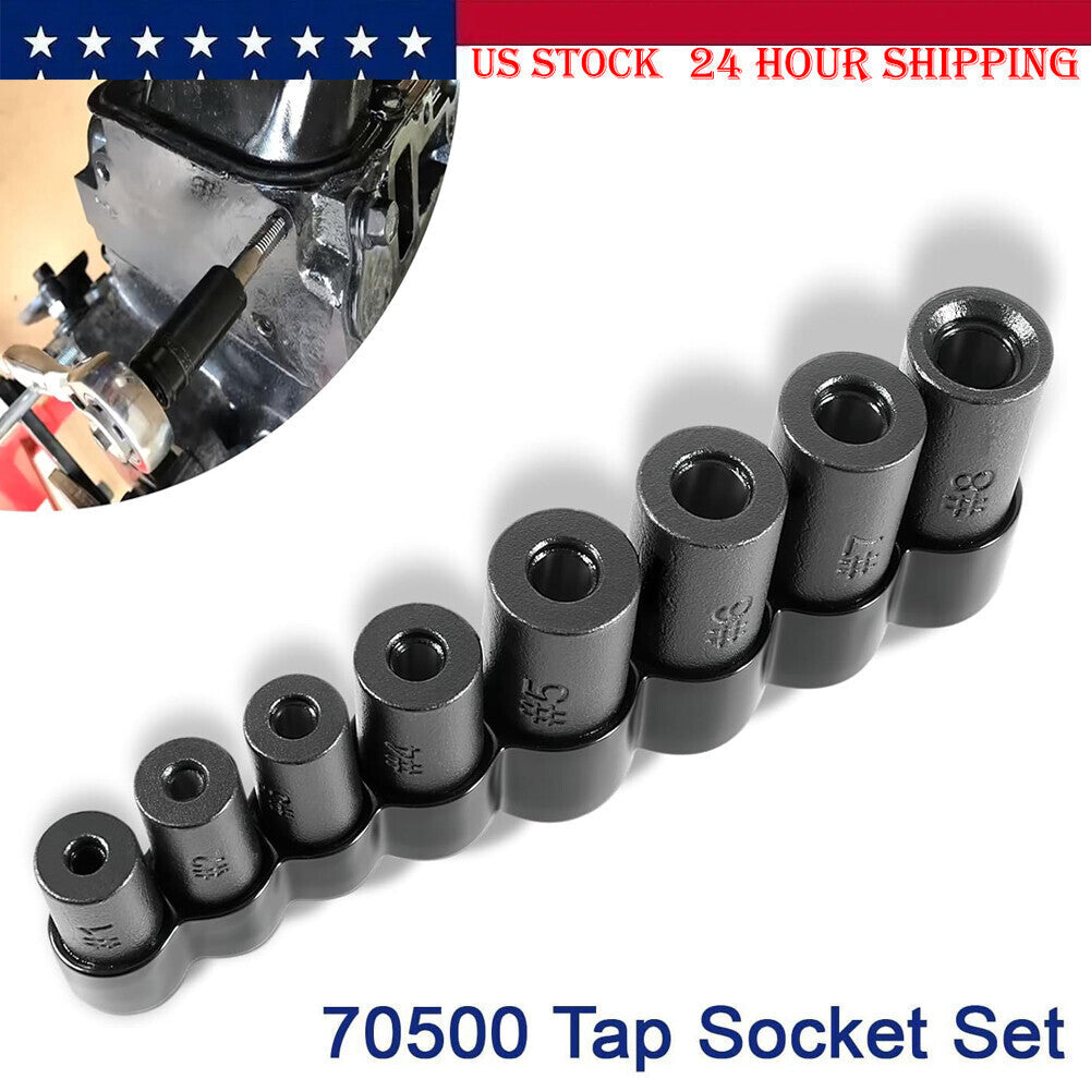 70500 Tap Socket Set for Fractional MCTI Standard Tap Use with 1/4" & 3/8" Drive