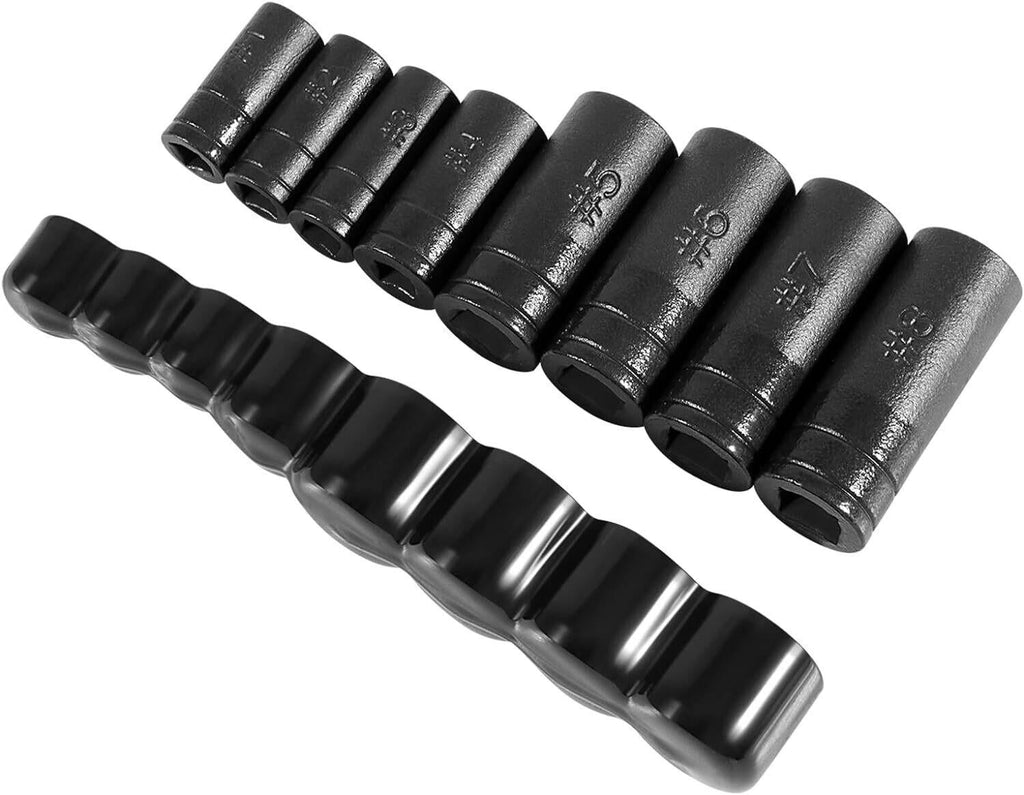70500 Tap Socket Set for Fractional MCTI Standard Tap Use with 1/4" & 3/8" Drive