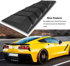 2PC Side Window Louver Cover Sun Shade Scoop Hood Vent For 2014-2019 C7 Corvette