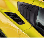 2PC Side Window Louver Cover Sun Shade Scoop Hood Vent For 2014-2019 C7 Corvette