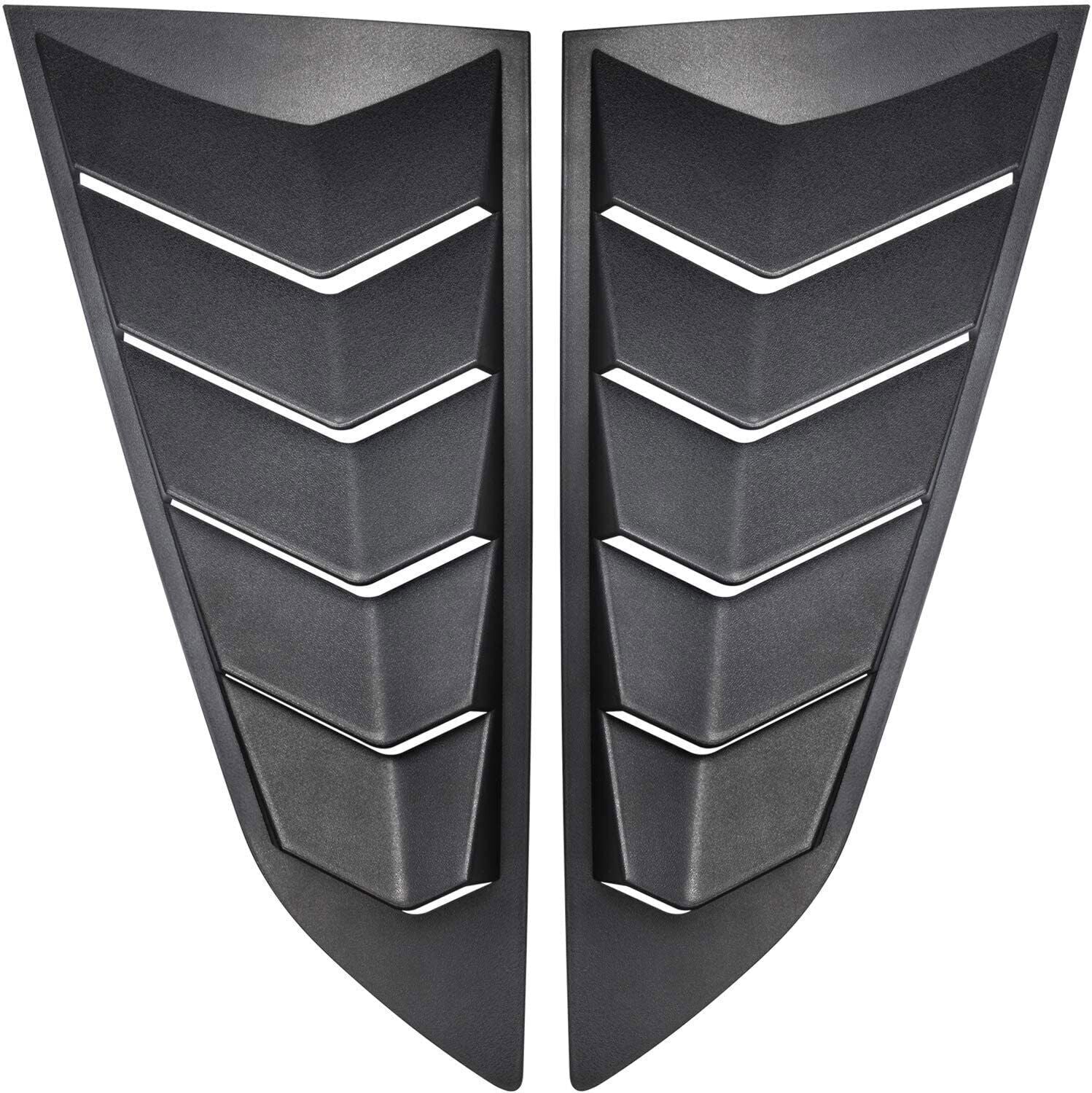 2PC Side Window Louver Cover Sun Shade Scoop Hood Vent For 2014-2019 C7 Corvette