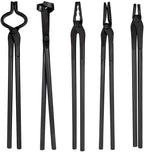 5Pcs Knife Making Tongs Set Bladesmith Blacksmith Tongs for Anvil Vise Forge