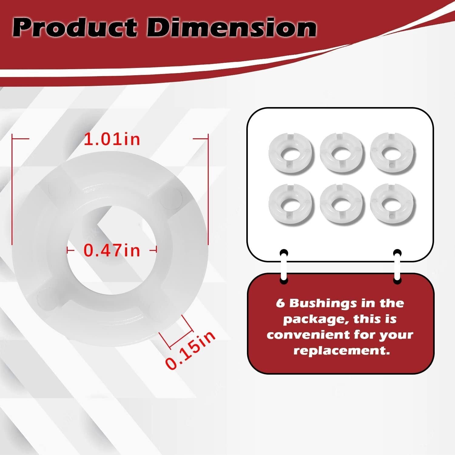 AR2840561 Pressure Washer Pump Bushing for Anovi Reverberi RMW2.2G24 SRMW2.2G26