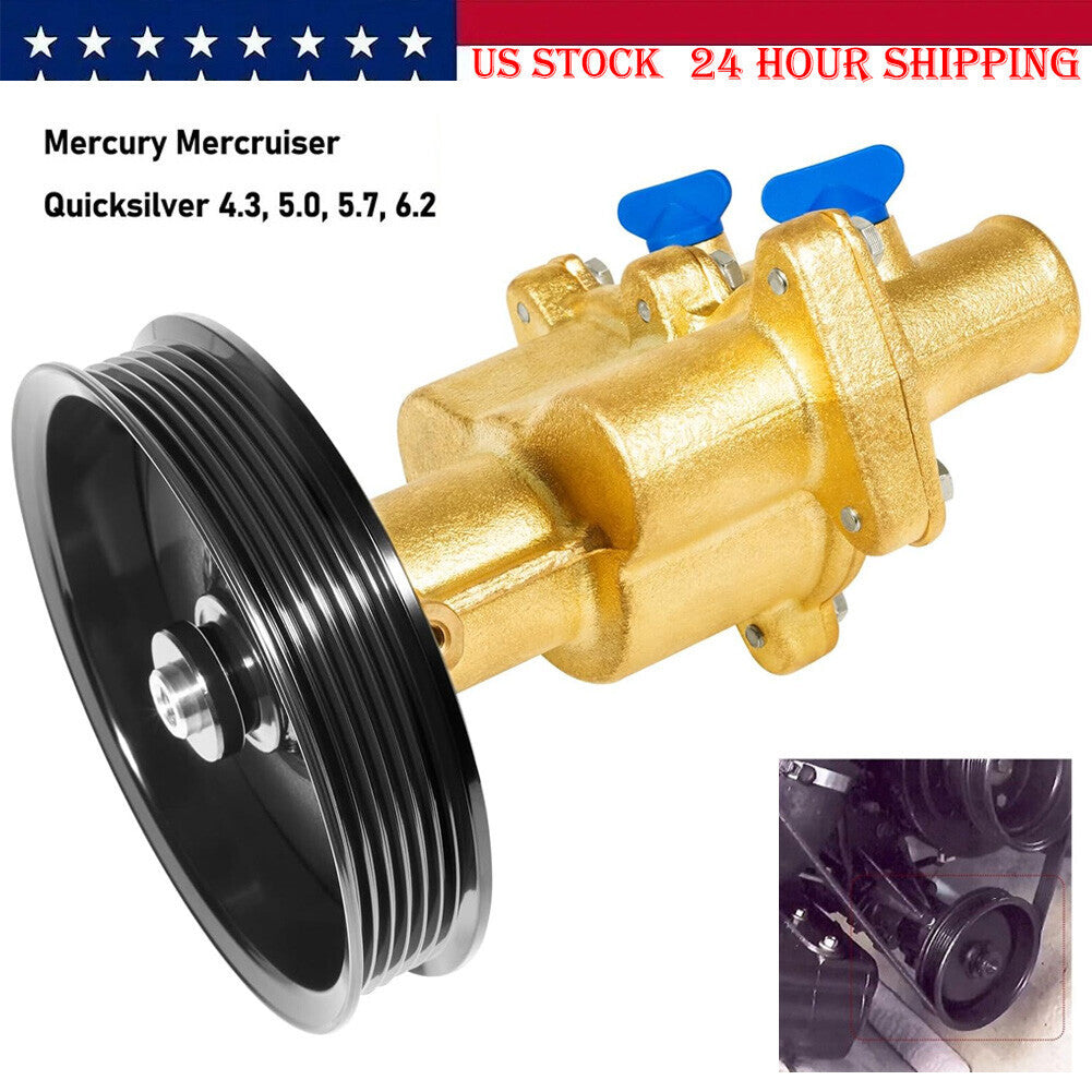 Raw Sea Water Pump with Pulley for Mercury, MerCruiser, Quicksilver 46-8M0139995
