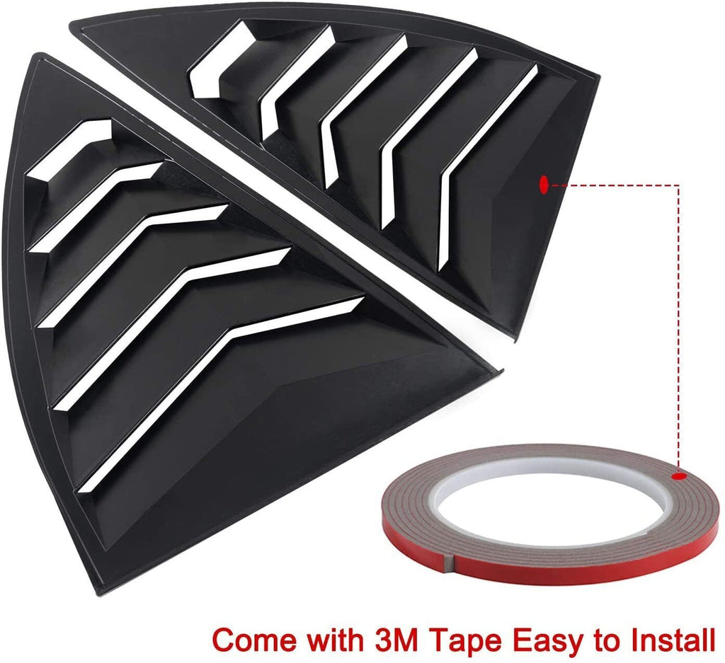 2010-2015 Chevrolet Camaro Quarter Window Louvers Pair