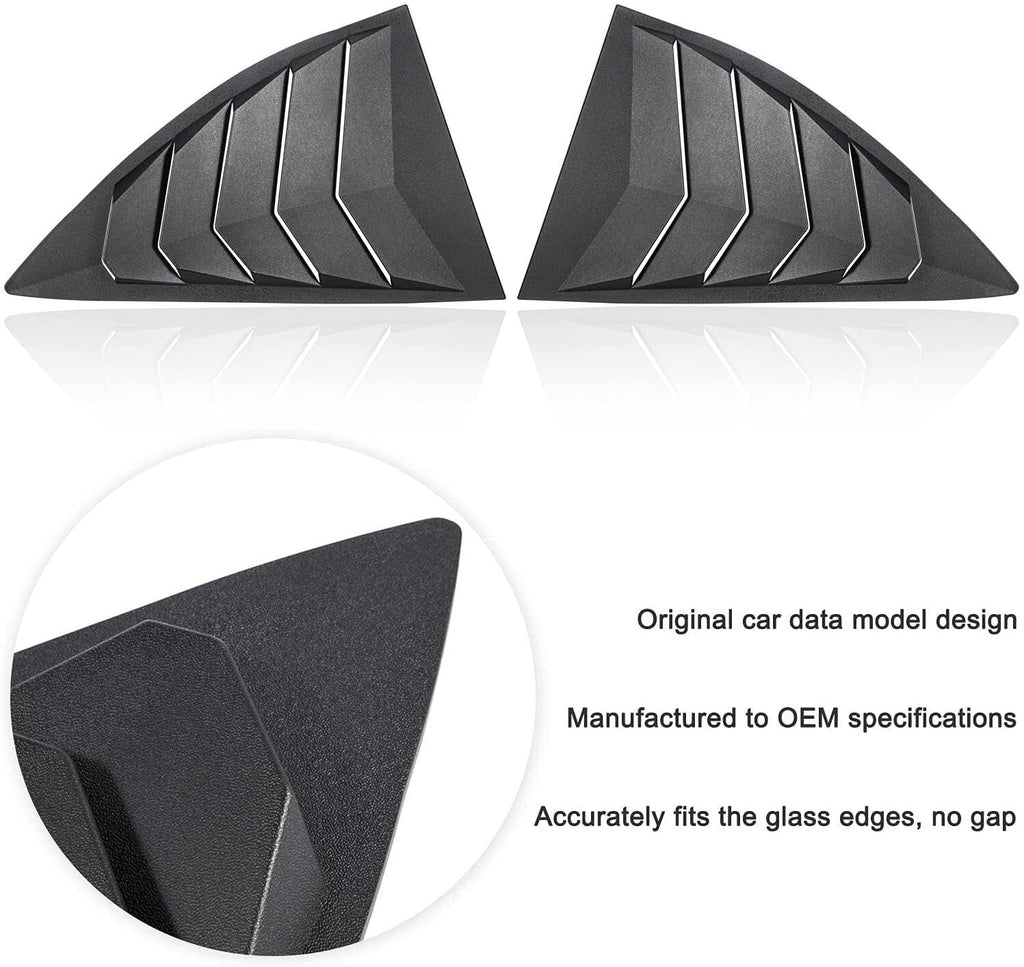 2010-2015 Chevrolet Camaro Quarter Window Louvers Pair