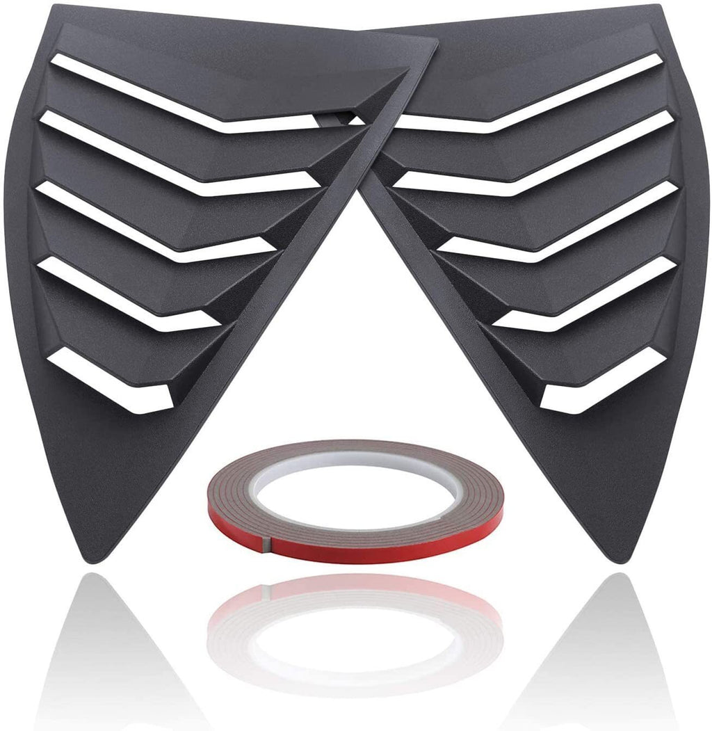 2PCS Quarter Side Window Louvers Cover For Chevy Camaro 2010-2015 SunShade Cover