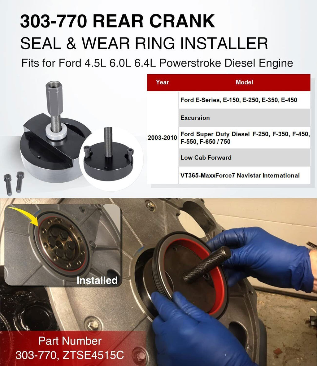 303-761 303-770 Front & Rear Crank Seal Installer Tool for Ford 6.0L Powerstroke