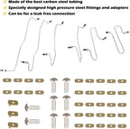 For Caterpillar CAT 3406 Fuel Injection Line Kit 3406B 3406C 1917942 1917943