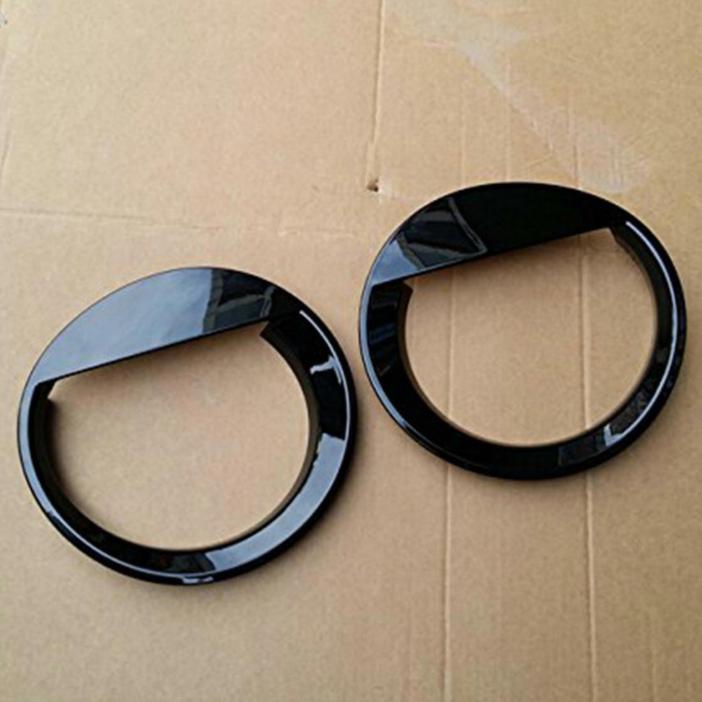 2X Front Angry Eyes Style Light Headlight Trim Cover For Jeep Patriot 2011-2017