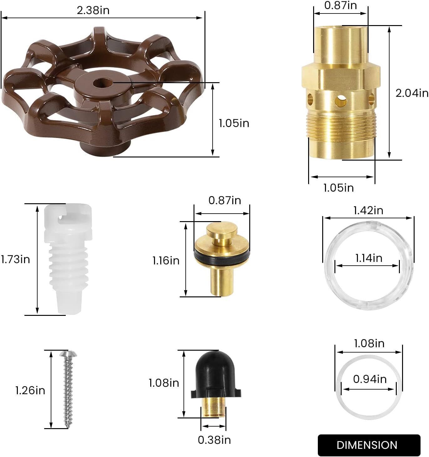 RK-25 Repair Kit for Woodford Model 20 25 27 Faucet Outdoor Wall Faucet Repair K