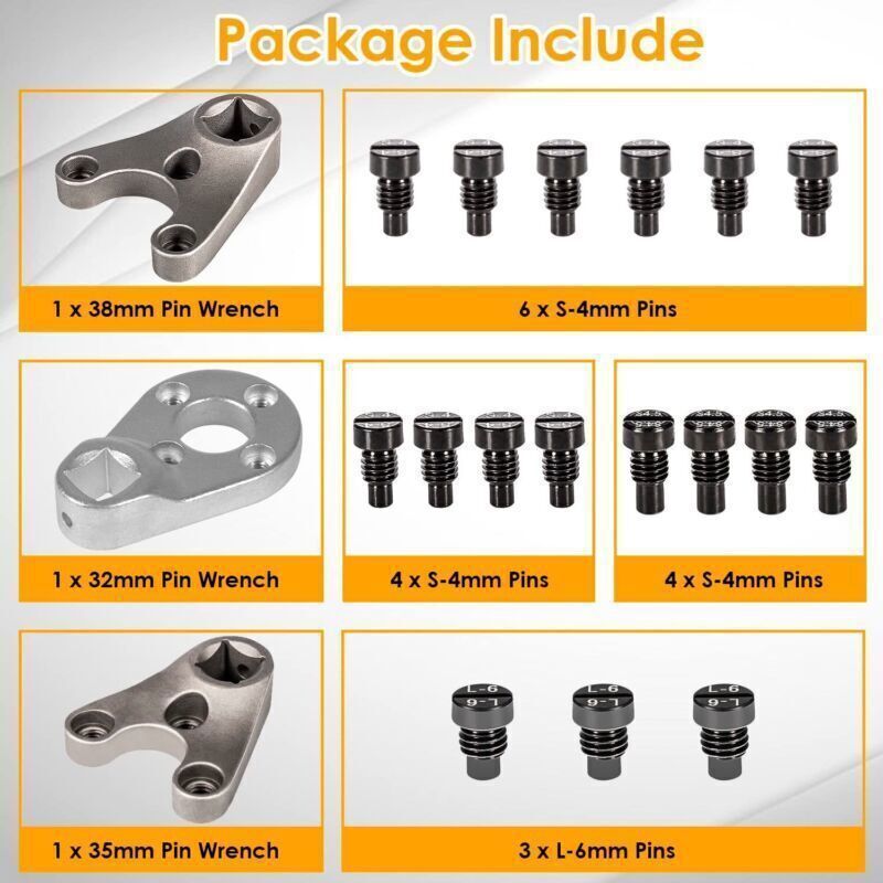 Trim/Tilt Pin Wrench Set MT0004 MT0006 MT0009 for Yamaha Suzuki Johnson Outboard