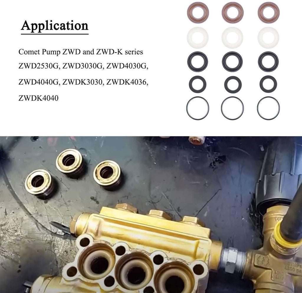Packing Kit Pressure Washer Pump Seal Repair Accessory Kit 5019006400 Comet ZWD