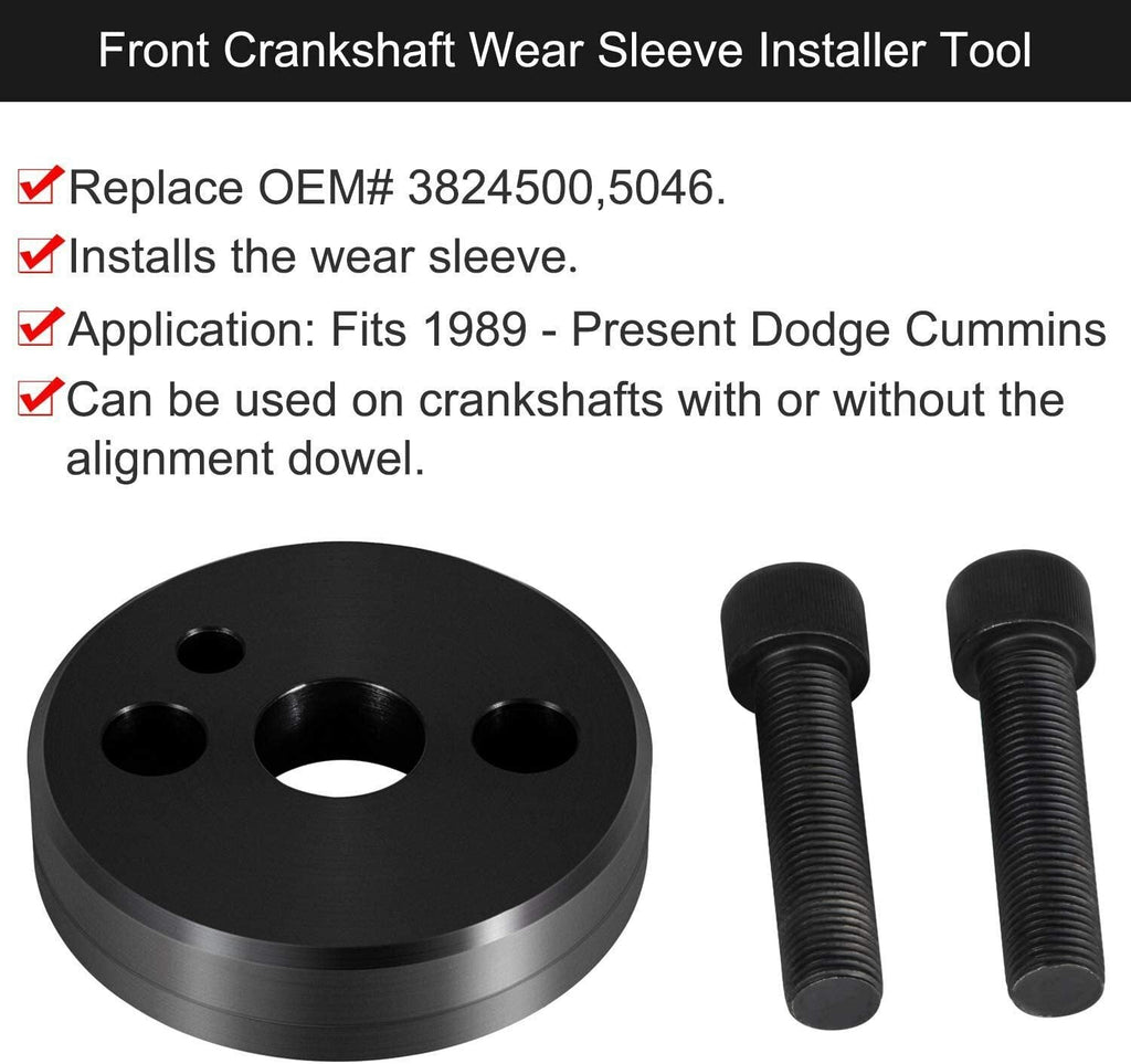 Front Cover Crankshaft Seal & Wear Sleeve Installer Tool For Cummins 5.9L 6.7L