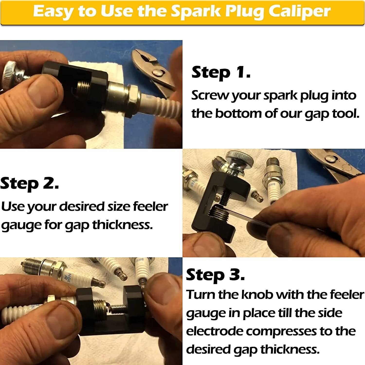 12mm &14mm Engine Spark Plug Caliper Universal Precision Car Spark Plug Gap Tool
