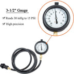 GM 6.6L Duramax Diesel Fuel Pressure System Vacuum Test Kit TU-32-6 Hose + Gauge