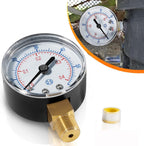 ECX270861 Bottom Mount Pressure Gauge for Hayward Sand D.E. Pool Filter 60 PSI