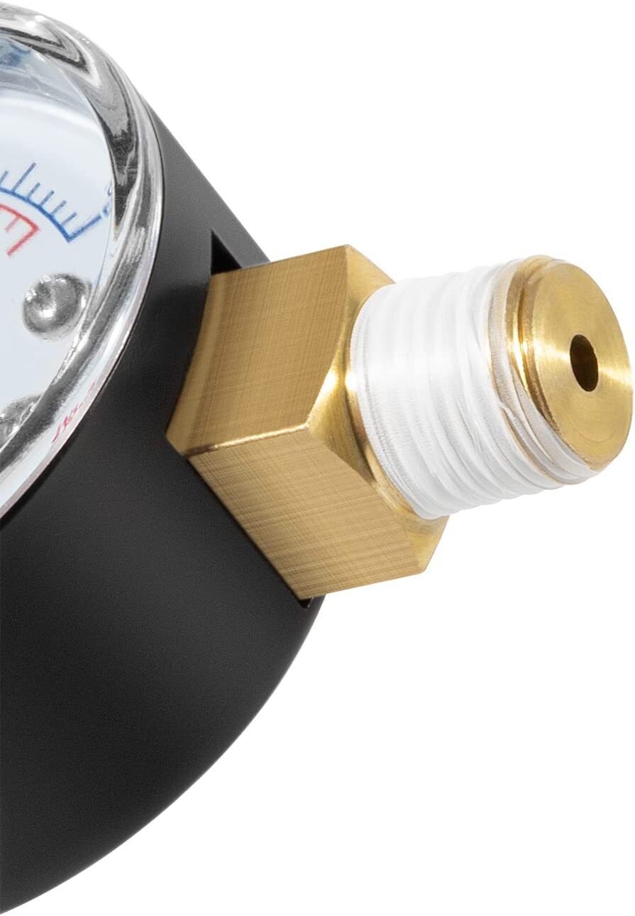 ECX270861 Bottom Mount Pressure Gauge for Hayward Sand D.E. Pool Filter 60 PSI