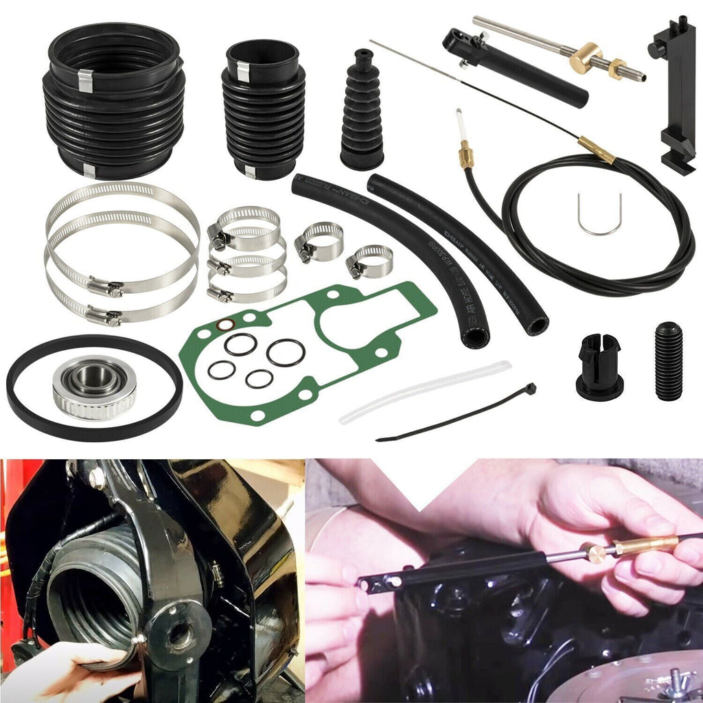 Mercruiser Alpha 1 One Gen II 2 Transom Service Kit Gimbal Shift Cable bellows