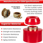 For 1980-1998 Ford F150 F250 F350 2WD/4WD 4.4123R Body Cab Mount Bushing Set Kit