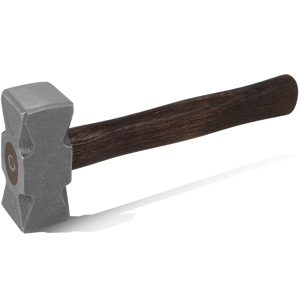 2.2LB Forging Square Hammer for Farrier Bladesmithing Blacksmith Anvil Knife