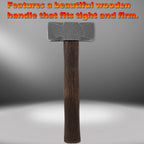 2.2LB Forging Square Hammer for Farrier Bladesmithing Blacksmith Anvil Knife