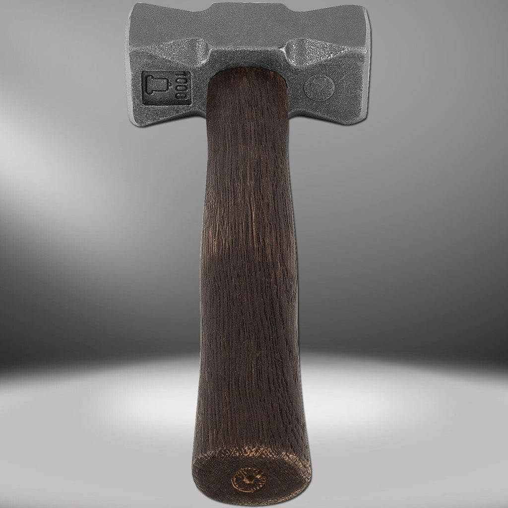 2.2LB Forging Square Hammer for Farrier Bladesmithing Blacksmith Anvil Knife
