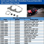 For Polaris Water Pump Rebuild Kit Bearing, Seal & Gaskets 400 & 400L 2 Stroke