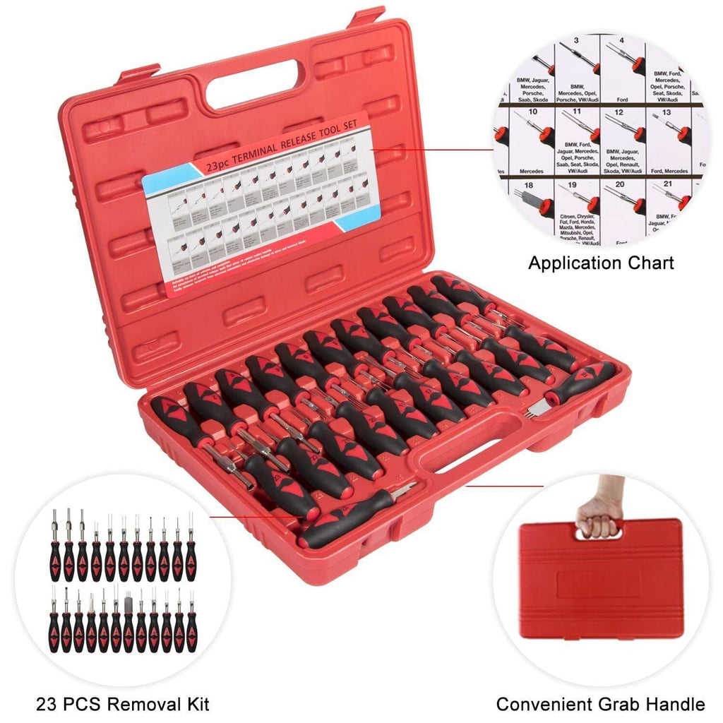 Universal Wire Terminal Electrical Connector Crimp Pin Removal Release Tool Kit