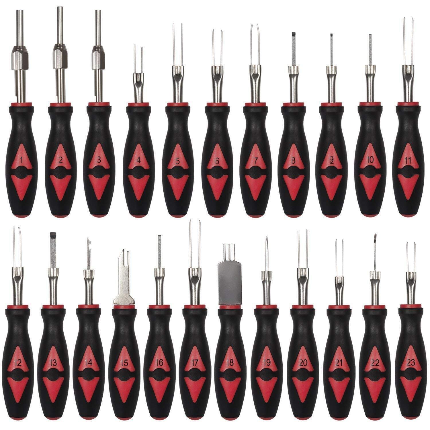 Universal Wire Terminal Electrical Connector Crimp Pin Removal Release Tool Kit