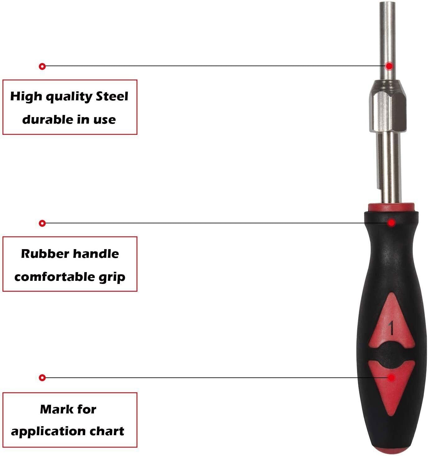 Universal Wire Terminal Electrical Connector Crimp Pin Removal Release Tool Kit