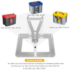 551181 Universal Billet Battery Tray Hold Down Trunk Relocation Box Optima Mount