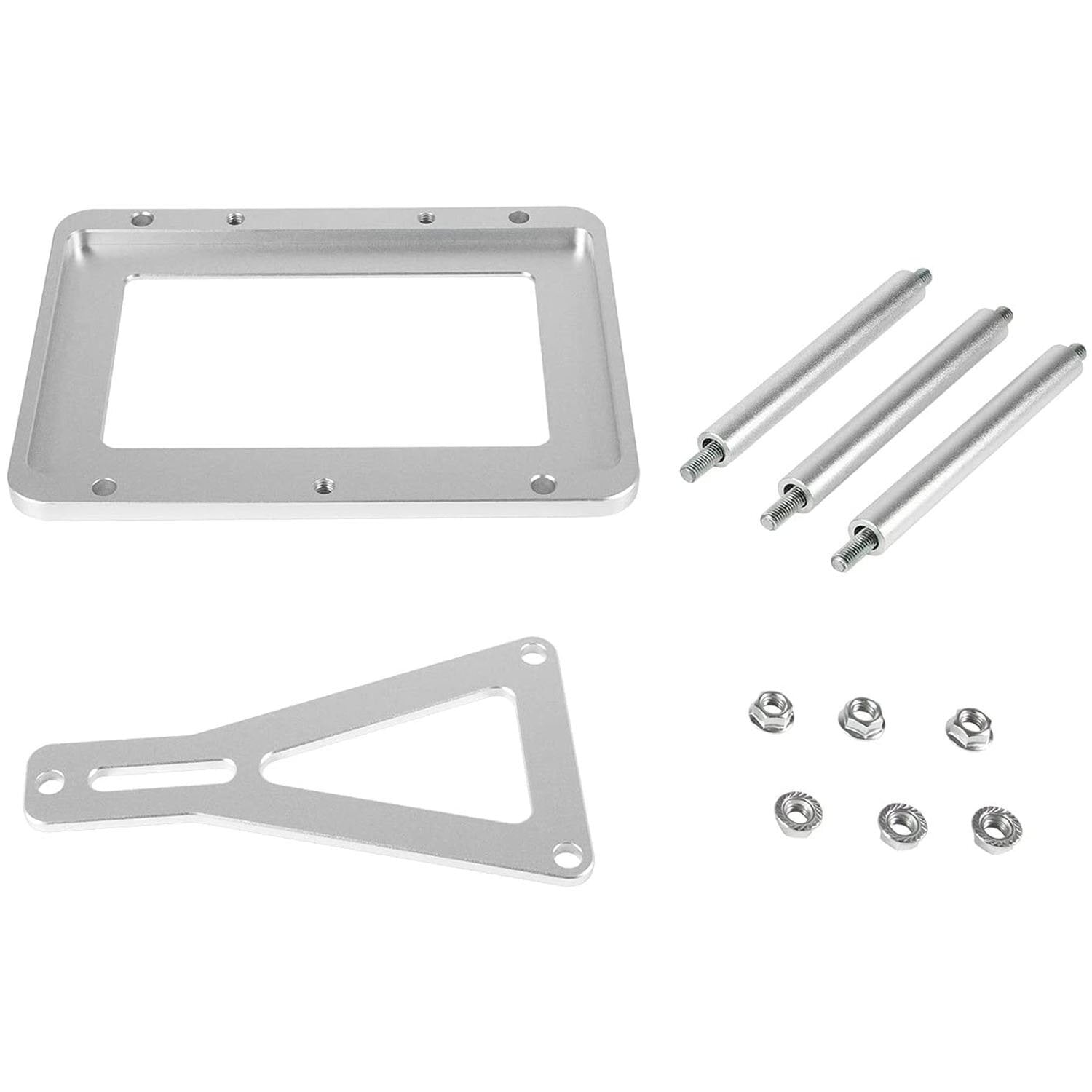 551181 Universal Billet Battery Tray Hold Down Trunk Relocation Box Optima Mount
