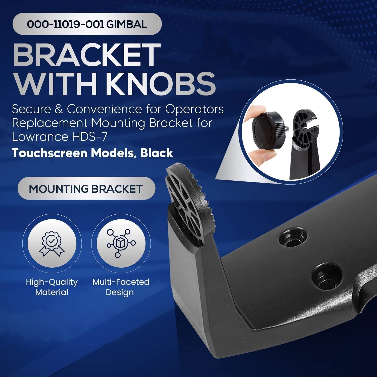 000-11019-001 Gimbal Bracket for Lowrance HDS-7 Gen3/Gen2 Touch, HOOK-7, Elite-7