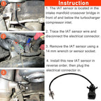 Intake Air Temperature Sensor 97381182 For 2006-2010 GM LBZ / LMM 6.6L Duramax