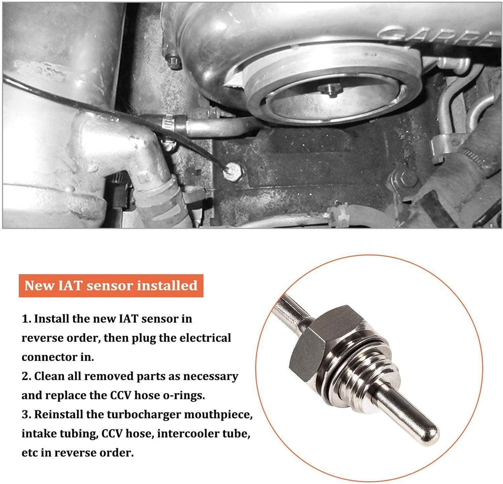 Intake Air Temperature Sensor 97381182 For 2006-2010 GM LBZ / LMM 6.6L Duramax