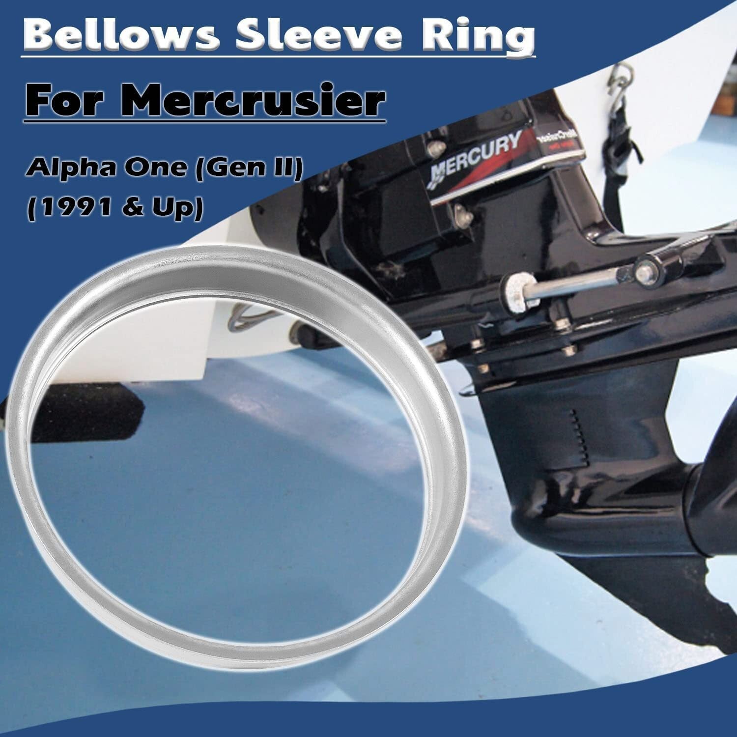 Bellows Sleeve Ring Mercrusier Alpha One Gen II ONLY Replaces 816607 & 18-1728