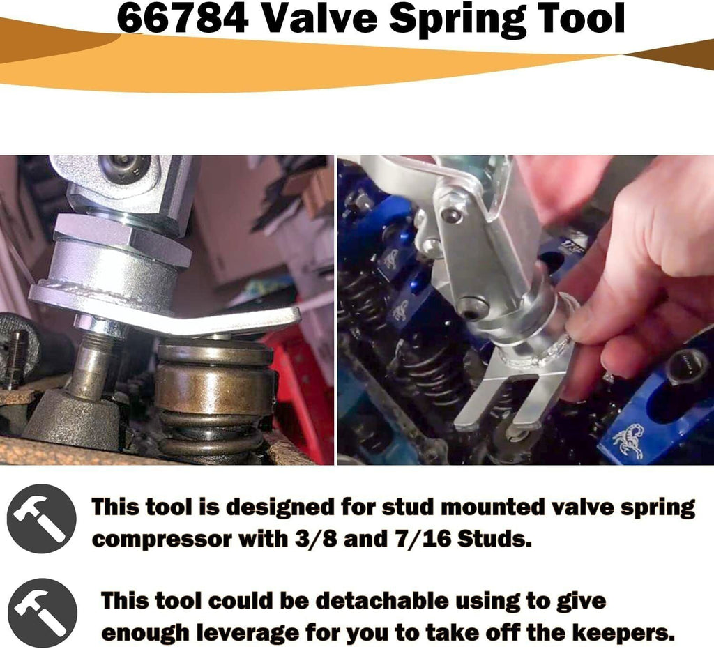 66784 Stud Mount Valve Spring Compressor Remove & Install for all 3/8" & 7/16"