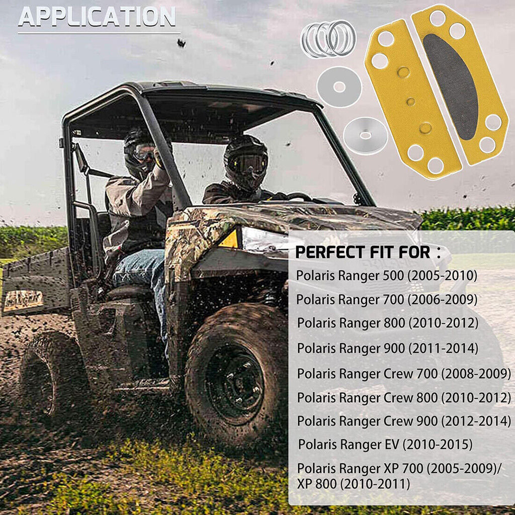 Parking Brake Pad w Shims & Springs Kit for Polaris Ranger 500 700 800 900 05-15
