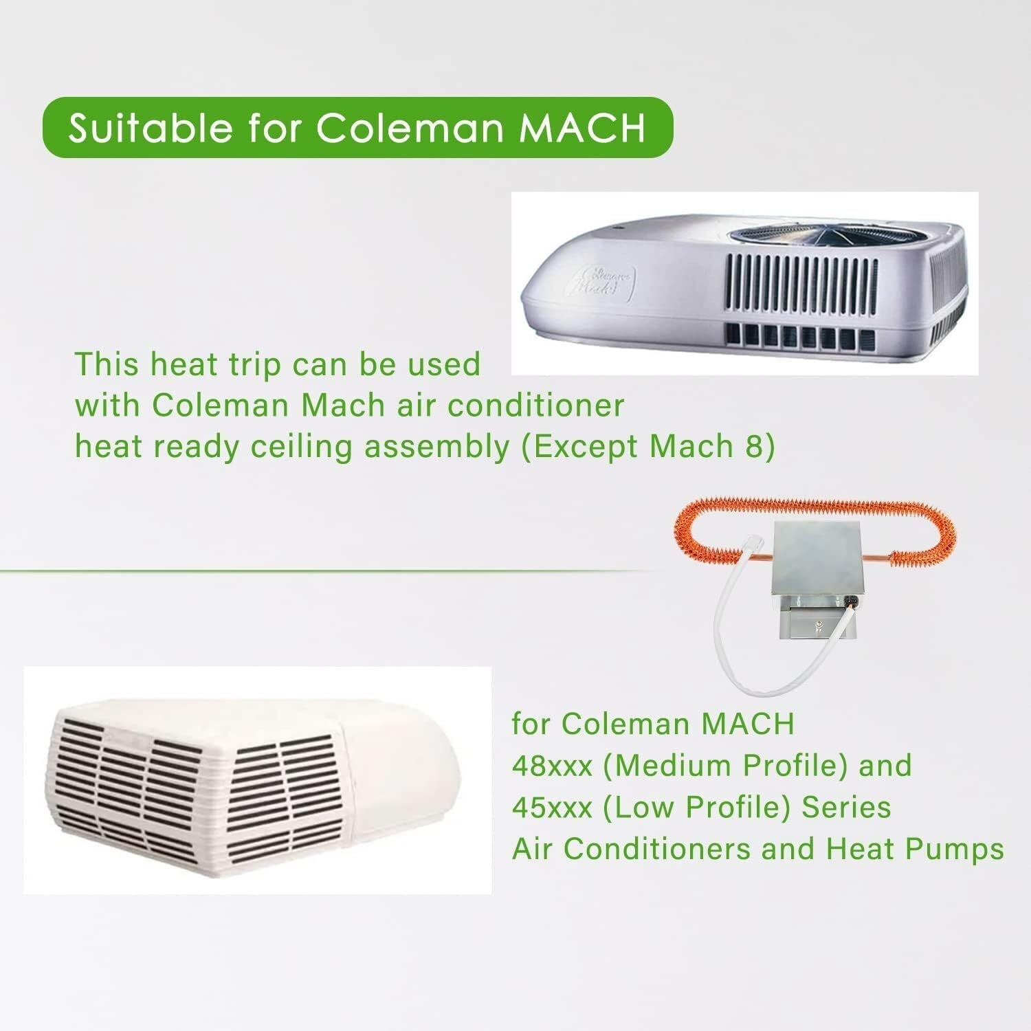 9233-4551 Electric Heating Element Kits RV Heat Strip Fits for Coleman Mach A/C