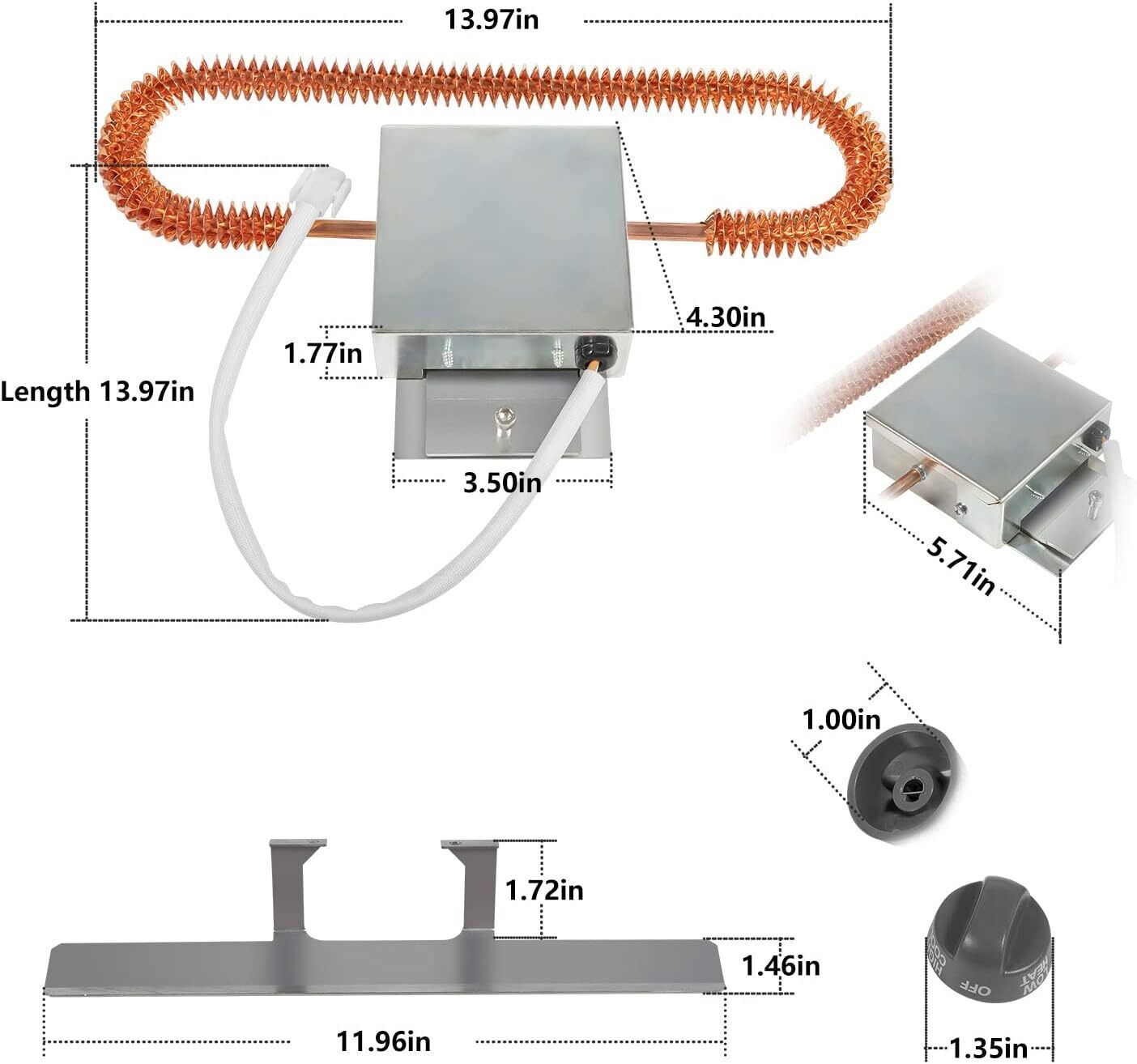 9233-4551 Electric Heating Element Kits RV Heat Strip Fits for Coleman Mach A/C