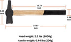 0000811-1000 Blacksmith Hammer Knife Making Bladesmith Anvil Forge Tongs Tool