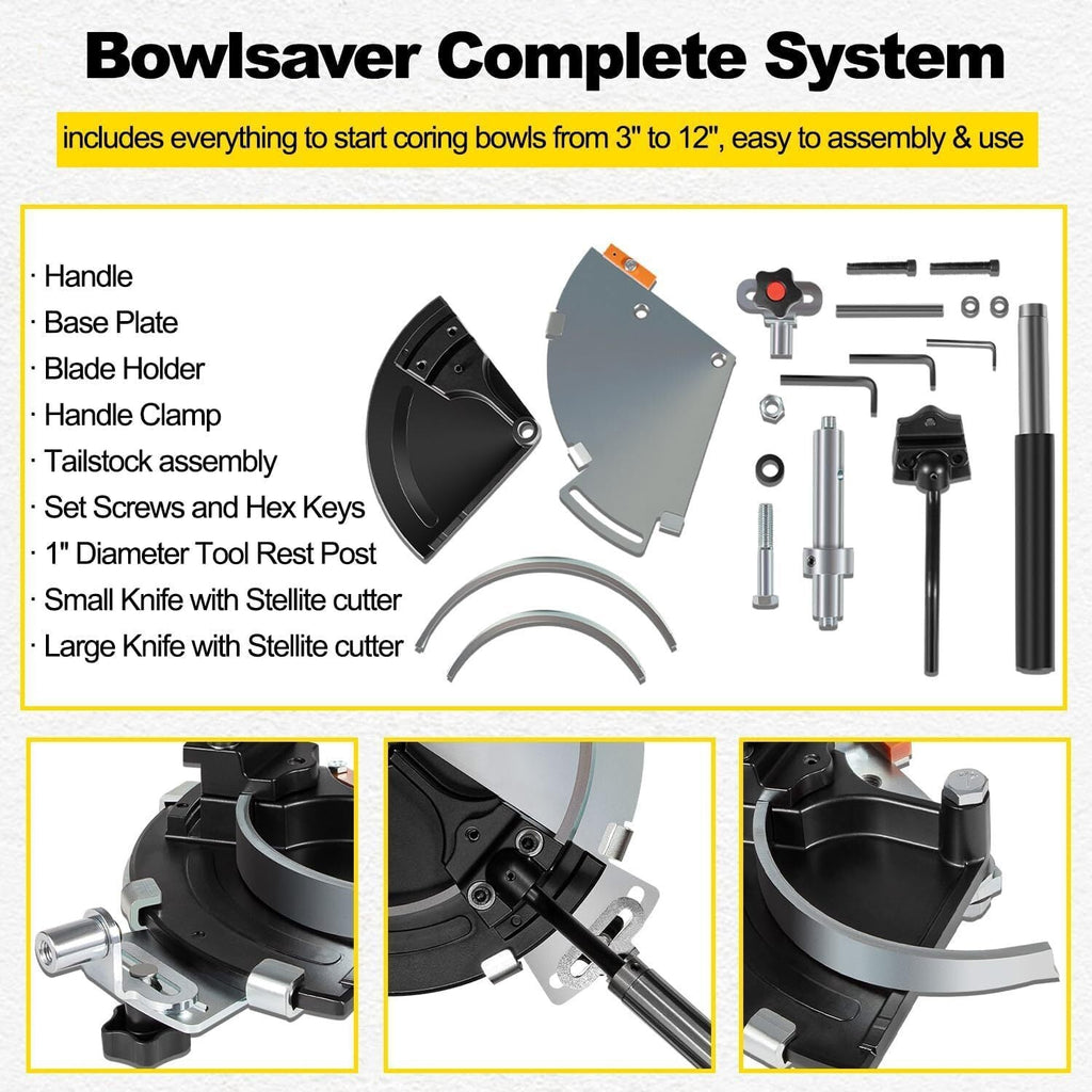 For Woodcut Bowlsaver Bowl Coring System/Bowlsaver Complete System