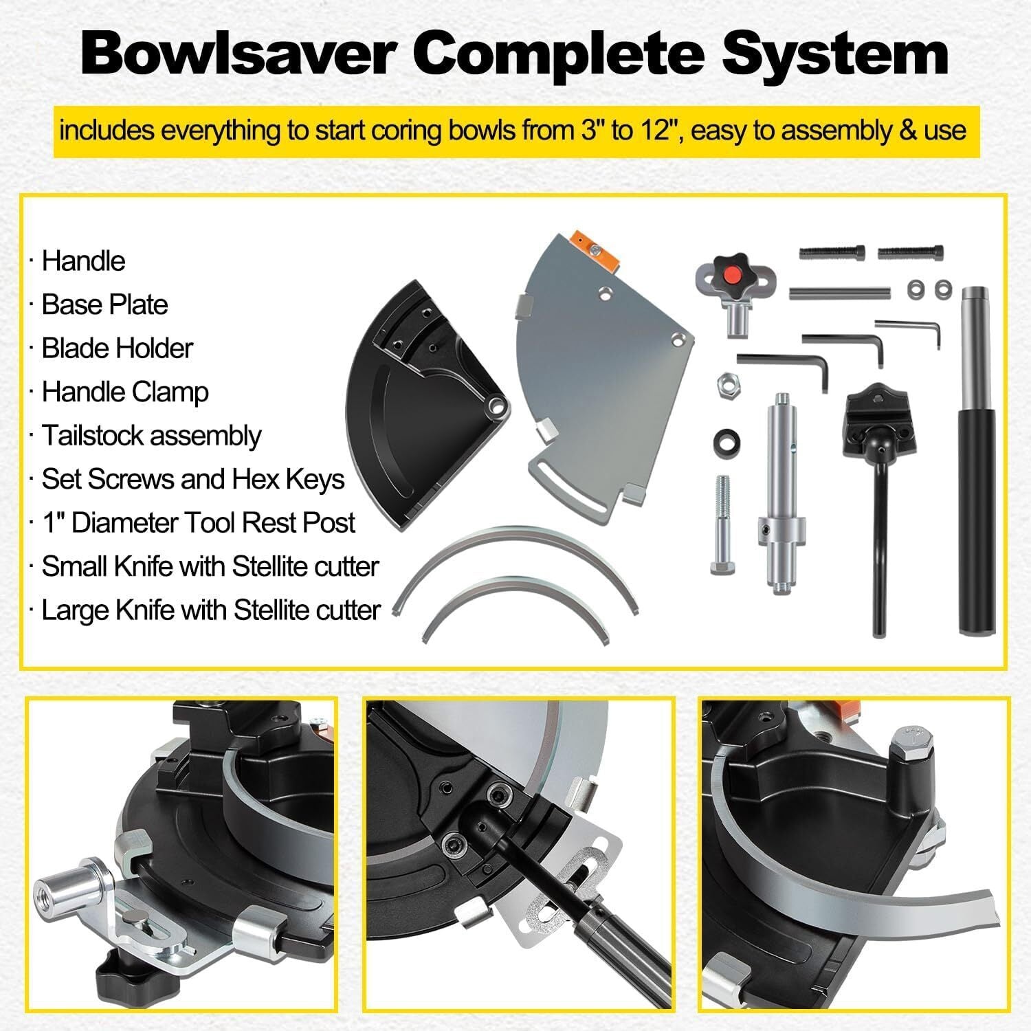For Woodcut Bowlsaver Bowl Coring System/Bowlsaver Complete System