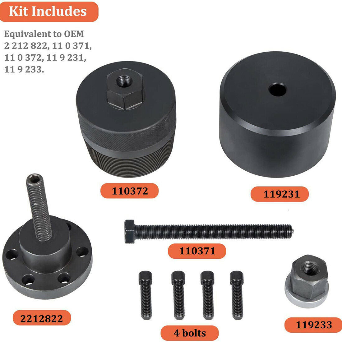 For BMWN20/26 Engines 2241 Front Crankshaft Seal Installer Removal Tool 110371