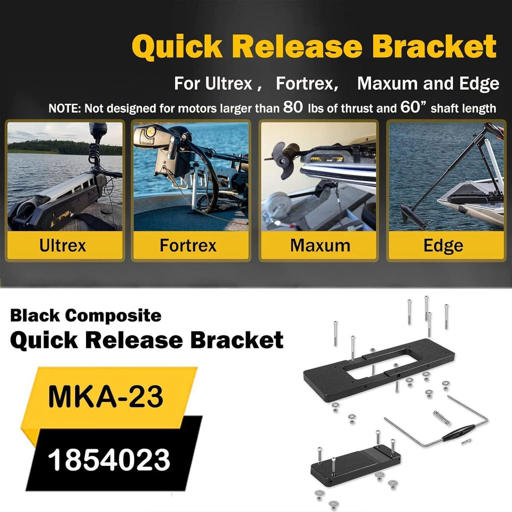 MKA-23 1854023 Composite Quick Release Bracket for Electric Steer Trolling Motor