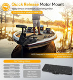 MKA-23 1854023 Composite Quick Release Bracket for Electric Steer Trolling Motor