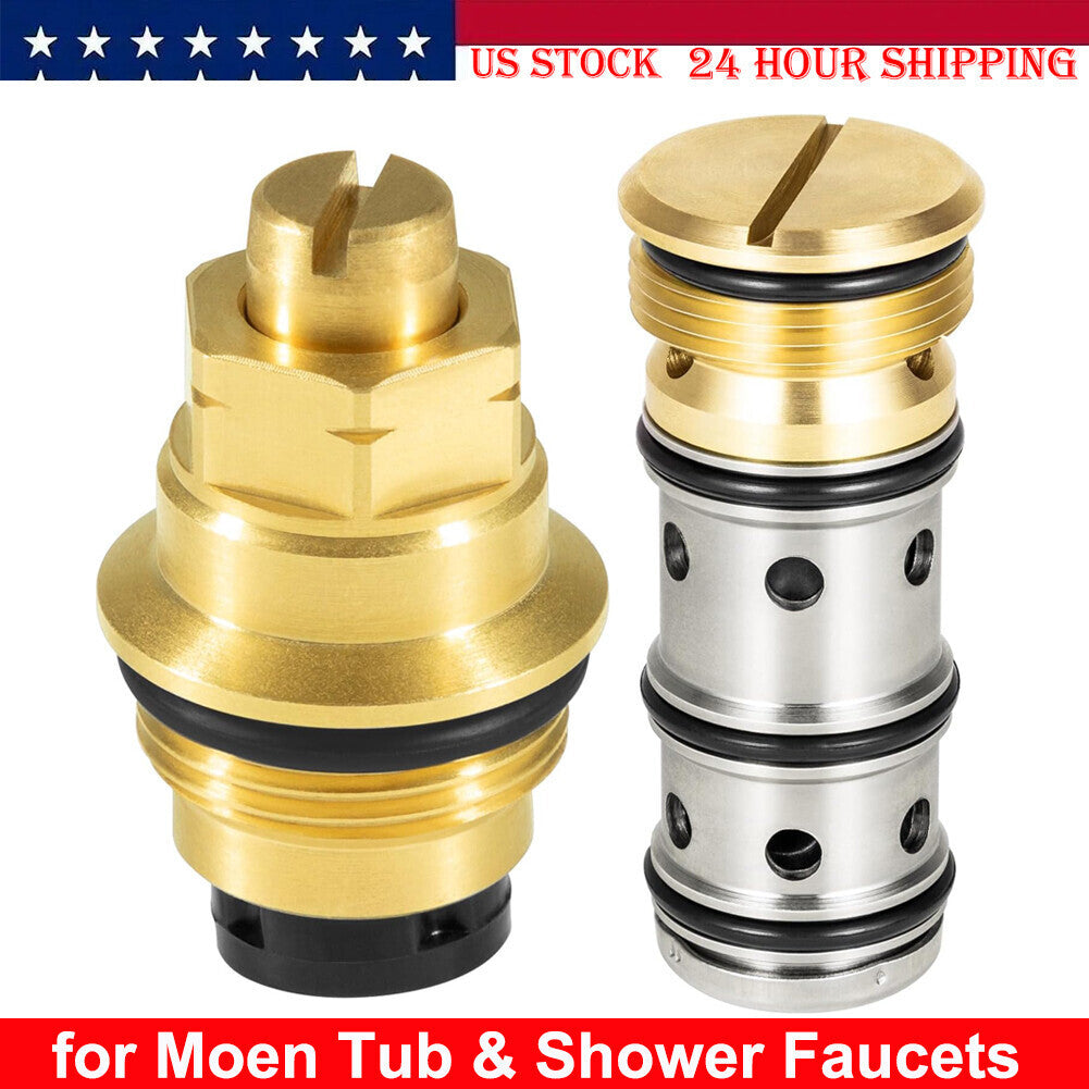 1423 Balancing Spool 132343 & 12318 Stop-Check Valve Kit for Moen Tub and Shower
