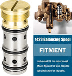 1423 Balancing Spool 132343 & 12318 Stop-Check Valve Kit for Moen Tub and Shower