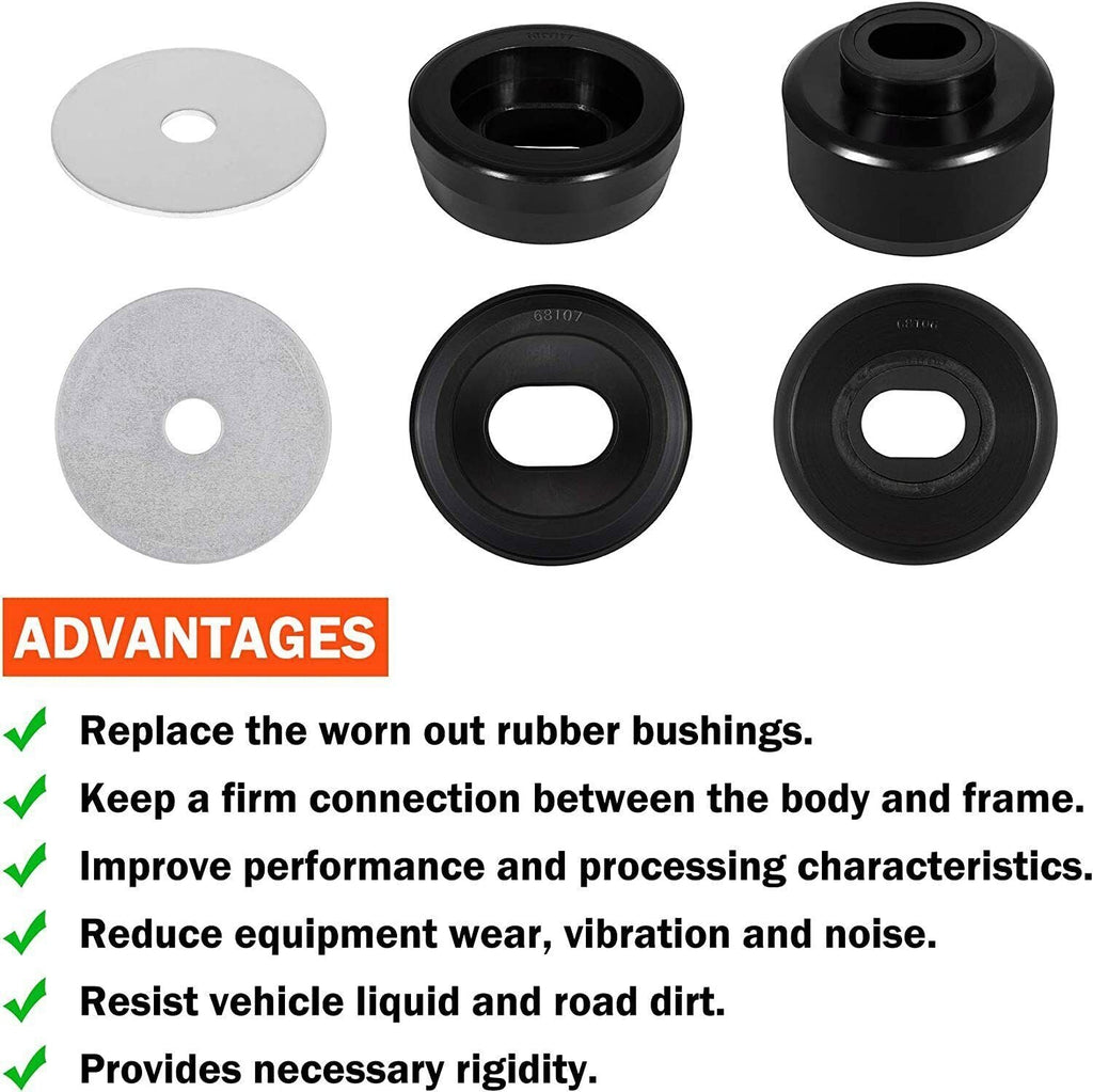7-141 Body & Cab Mount Bushing Kit for 99-14 Silverado Sierra 1500 2500 2/4WD